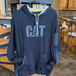 Men’s black CAT Hoodie size large